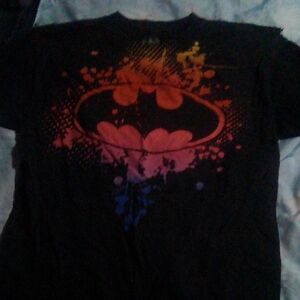 Batman Black and Orange Short Sleeve Tee